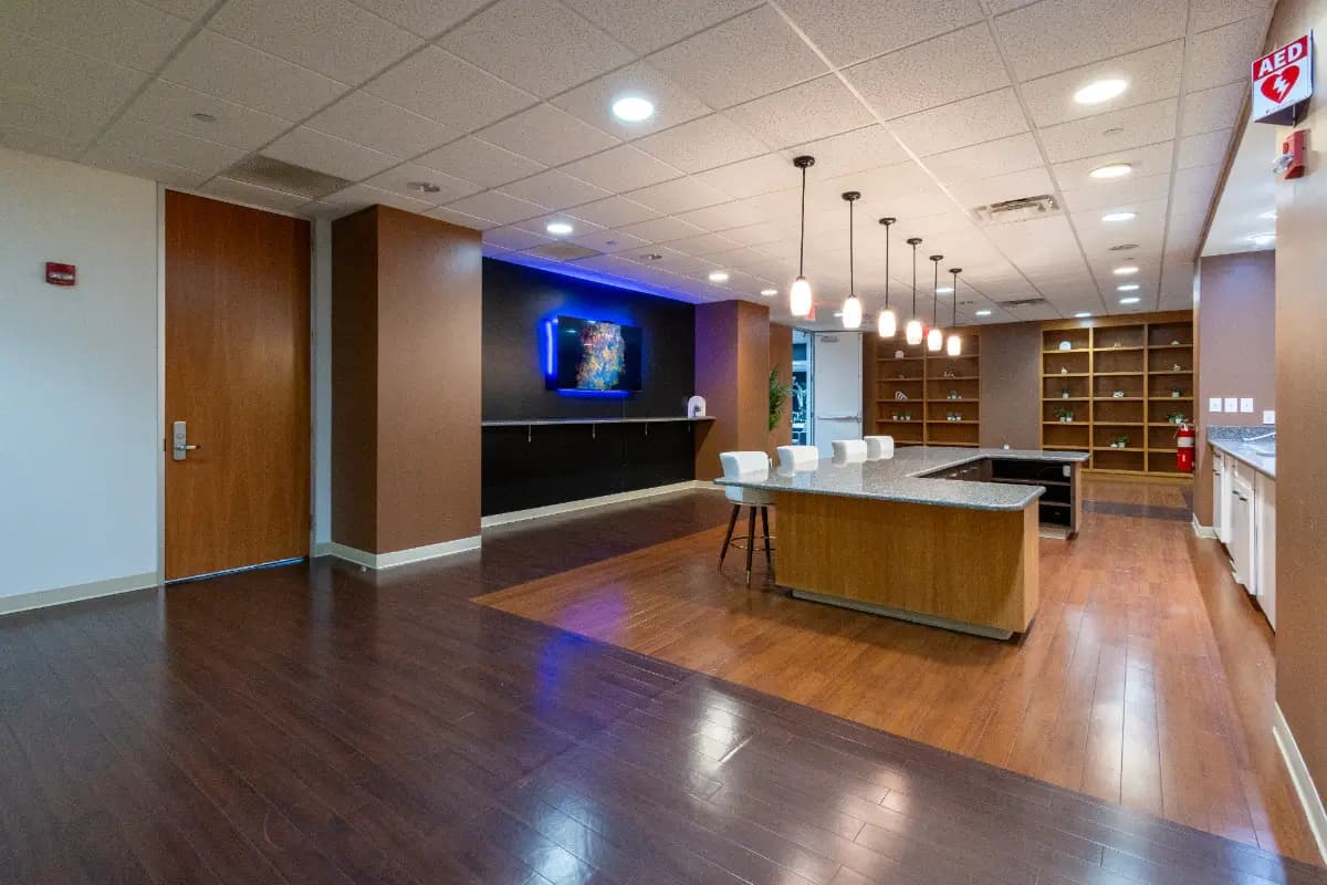 Welcoming intake space at our Cincinnati outpatient mental health center